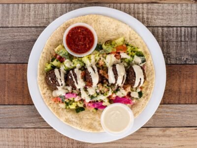 Falafel wrap from Ehab Mediterranean Buffet