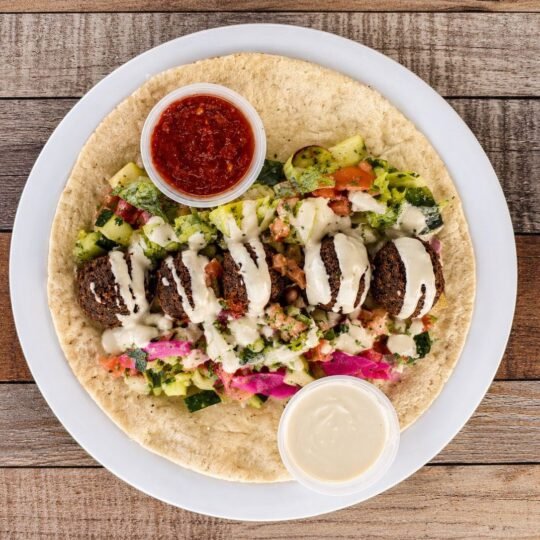 Falafel wrap from Ehab Mediterranean Buffet