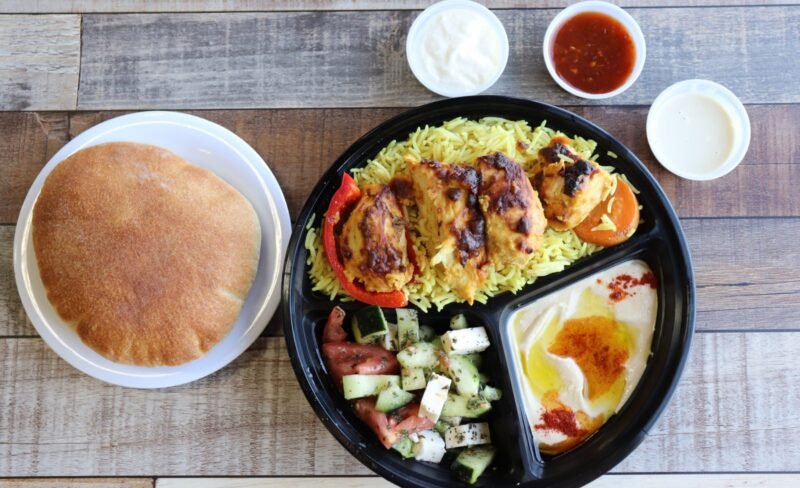 Chicken Kebab Plate Chicken Kebab Plate at Ehab Mediterranean Buffet