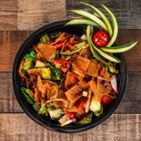 Fattoush Salad at Ehab Mediterranean Buffet