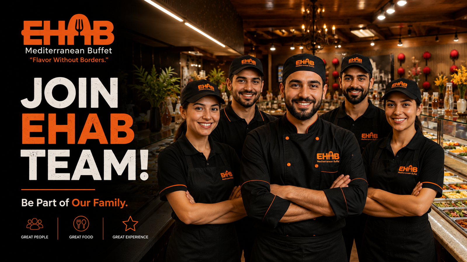 Join the Ehab Mediterranean Buffet team